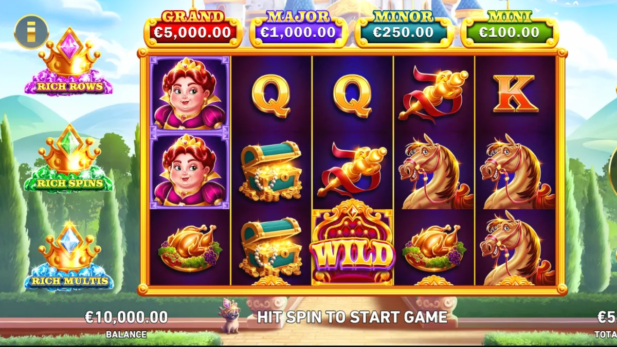 King Richwin mobile slot interface sa isang smartphone screen